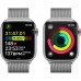 Apple Watch Series 9 GPS + Cellular 41mm Silver Stainless Steel Case with Silver Milanese Loop