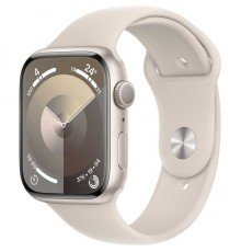Apple Watch Series 9 GPS + Cellular 41mm Starlight Aluminum Case with Starlight Sport Band S/M