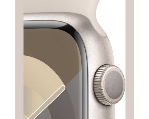 Apple Watch Series 9 GPS + Cellular 41mm Starlight Aluminum Case with Starlight Sport Band S/M