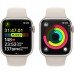 Apple Watch Series 9 GPS + Cellular 41mm Starlight Aluminum Case with Starlight Sport Band S/M