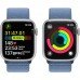 Apple Watch Series 9 GPS + Cellular 41mm Silver Aluminum Case with Winter Blue Sport Loop